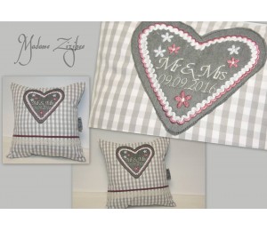 Stickdatei - Bayrisches Lebkuchenherz Blumen